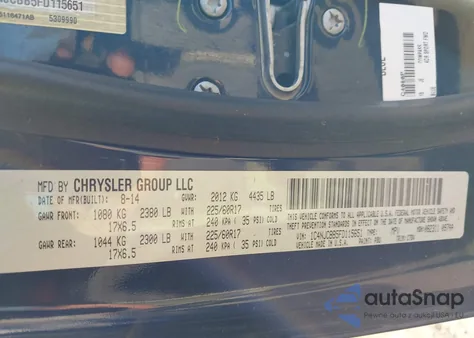 2015 Jeep Compass Sport z USA, uszkodzony, nr VIN 1C4NJCBB5FD115651